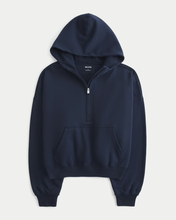 Easy Half-Zip Hoodie | Hollister (US)