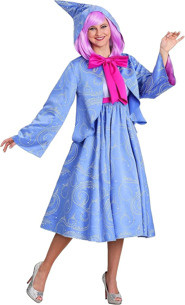 Plus Size Fairy Godmother Costume Adult Cinderella Cosplay Costumes for Women | Amazon (US)