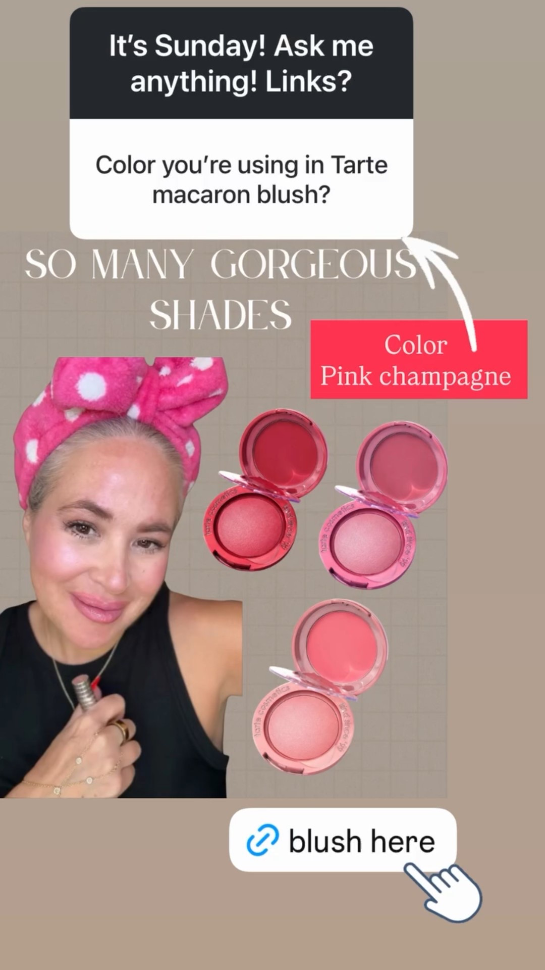 Color 
Pink champagne  @tartecosmetics