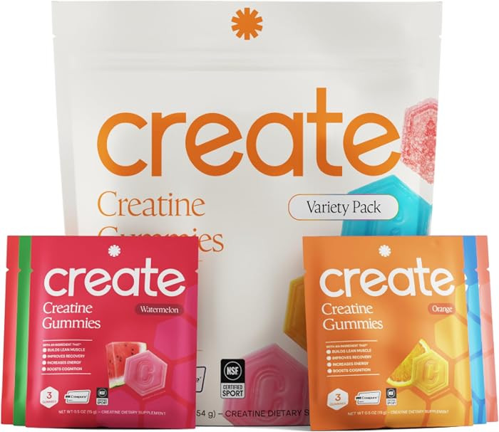 Create Creatine Gummies for Men & Women \u2013 NSF Certified, Made with Creapure Creatine Monohyd... | Amazon (US)