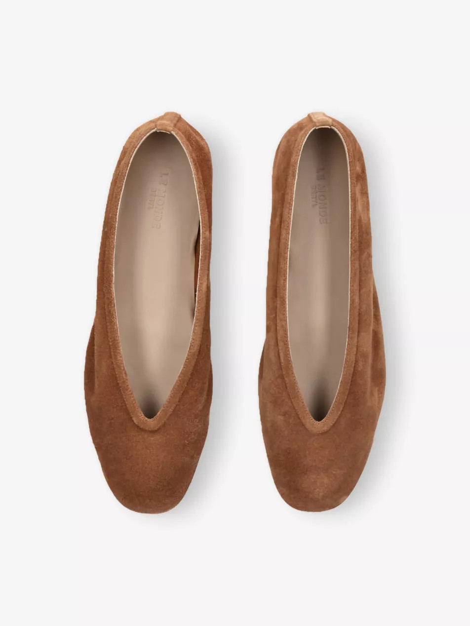 Luna Suede Ballet Flats | Selfridges