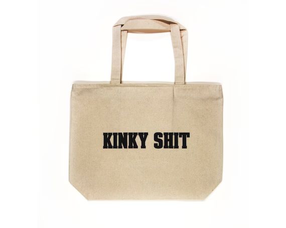 Kinky Shit Tote BDSM Zippered Tote Sex Toy Bag BDSM Gear | Etsy | Etsy (US)