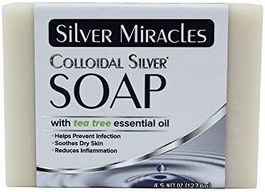 Silver Miracles Colloidal Silver Soap with Tea Tree essential oil | Amazon (US)