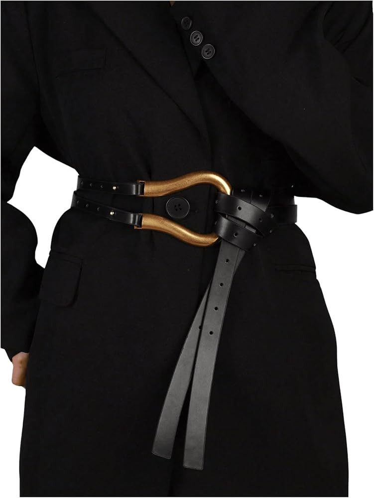 GORGLITTER Women's Renaissance Belt Wrap Belts Pirate Viking Belt with Ring | Amazon (US)