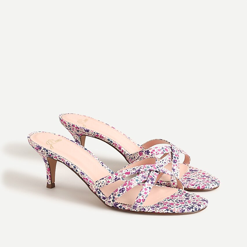Skinny-strap sandals in Liberty® Phoebe floral | J. Crew US