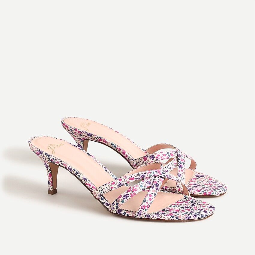 Skinny-strap sandals in Liberty® Phoebe floral | J.Crew US