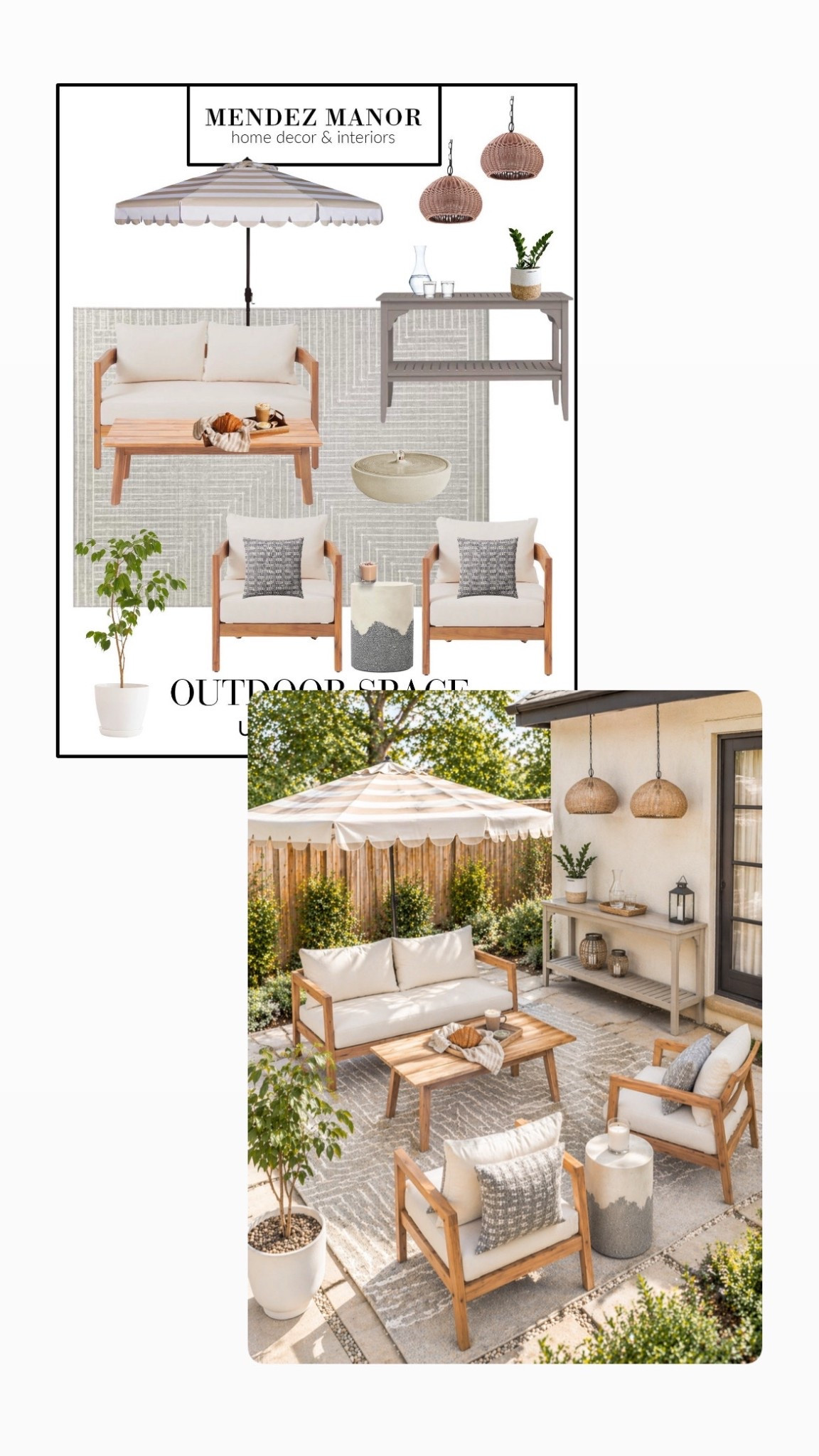 Summer ready backyard with affordable patio furniture and outdoor umbrella. 

Outdoor furniture, backyard, patio, deck

#LTKSeasonal #LTKSaleAlert #LTKHome