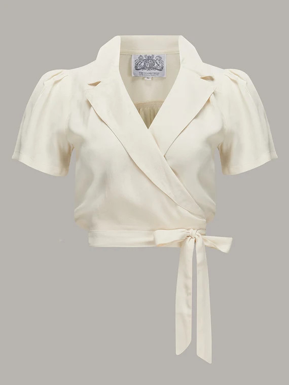 Greta Blouse in Cream by the Seamstress of Bloomsbury  | Etsy UK | Etsy (UK)