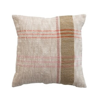 Woven Cotton and Linen Plaid Pillow - 28 x 28 | Bed Bath & Beyond
