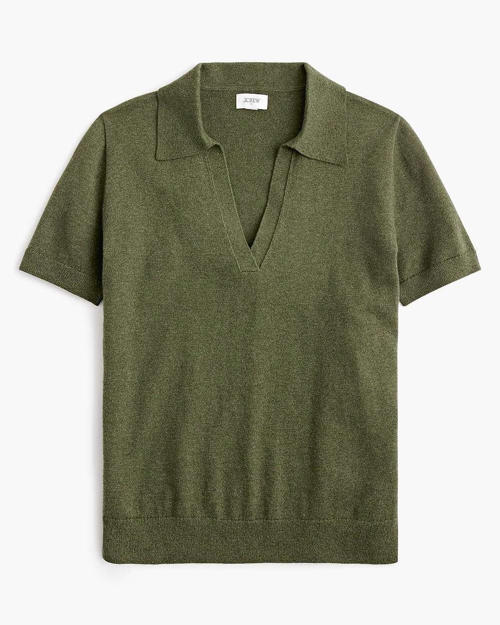 Short-sleeve cotton-blend sweater-polo | J.Crew Factory