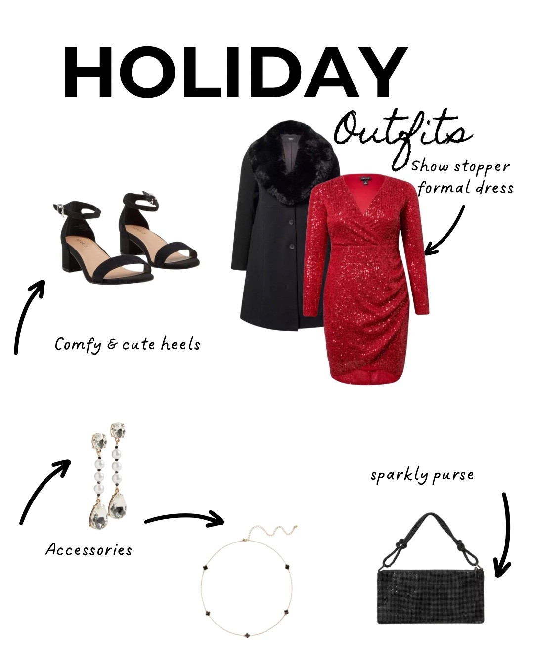 ✨ HOLIDAY PARTY READY ✨
Whether it’s a Christmas dinner, NYE celebration, or winter wedding — this look is a total showstopper! ❤️
Pair a sequin dress with a cozy faux fur coat, comfy block heels, sparkly accessories, and a chic evening bag for that perfect festive glam.

Shop the full look + similar styles on my LTK 🎄
#HolidayOutfit #HolidayStyle #LTKHoliday #LTKStyle #LTKFinds #LTKPlusSize #LTKPartyLook #HolidayGlam #OOTD #ChristmasOutfit #NewYearsEveLook #LTKFashion #DressyStyle #HolidayDress


#LTKSeasonal #LTKStyleTip #LTKMidsize