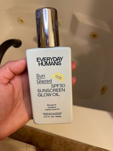 Suntanning oil with spf that dries fast, doesn’t transfer on clothing, with a hint of citrus scent, and nourishing 

#LTKswim #LTKbeauty #LTKunder50