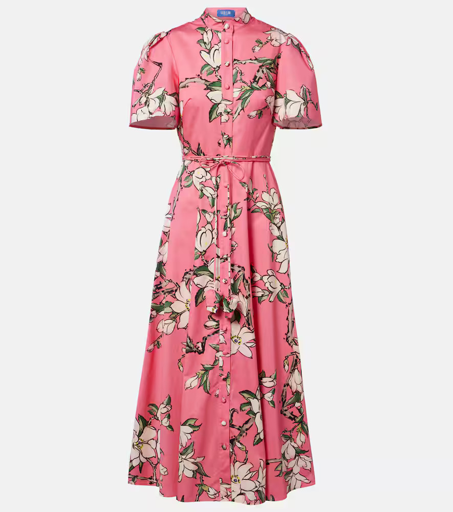 Leo Lin Bianca floral cotton shirt dress | Mytheresa (US/CA)