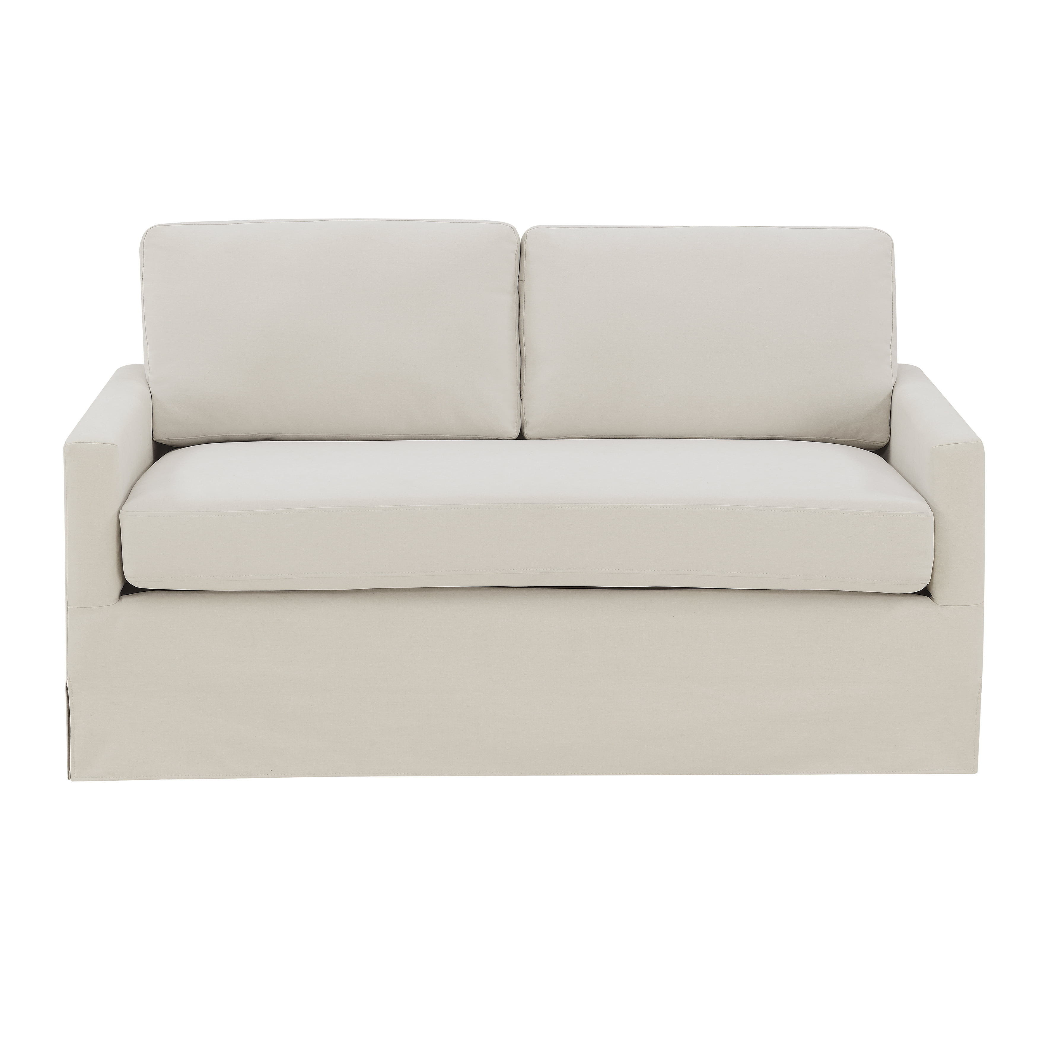 Home Meridian Modern Slipcover Style Sofa in Dune Beige - Walmart.com | Walmart (US)