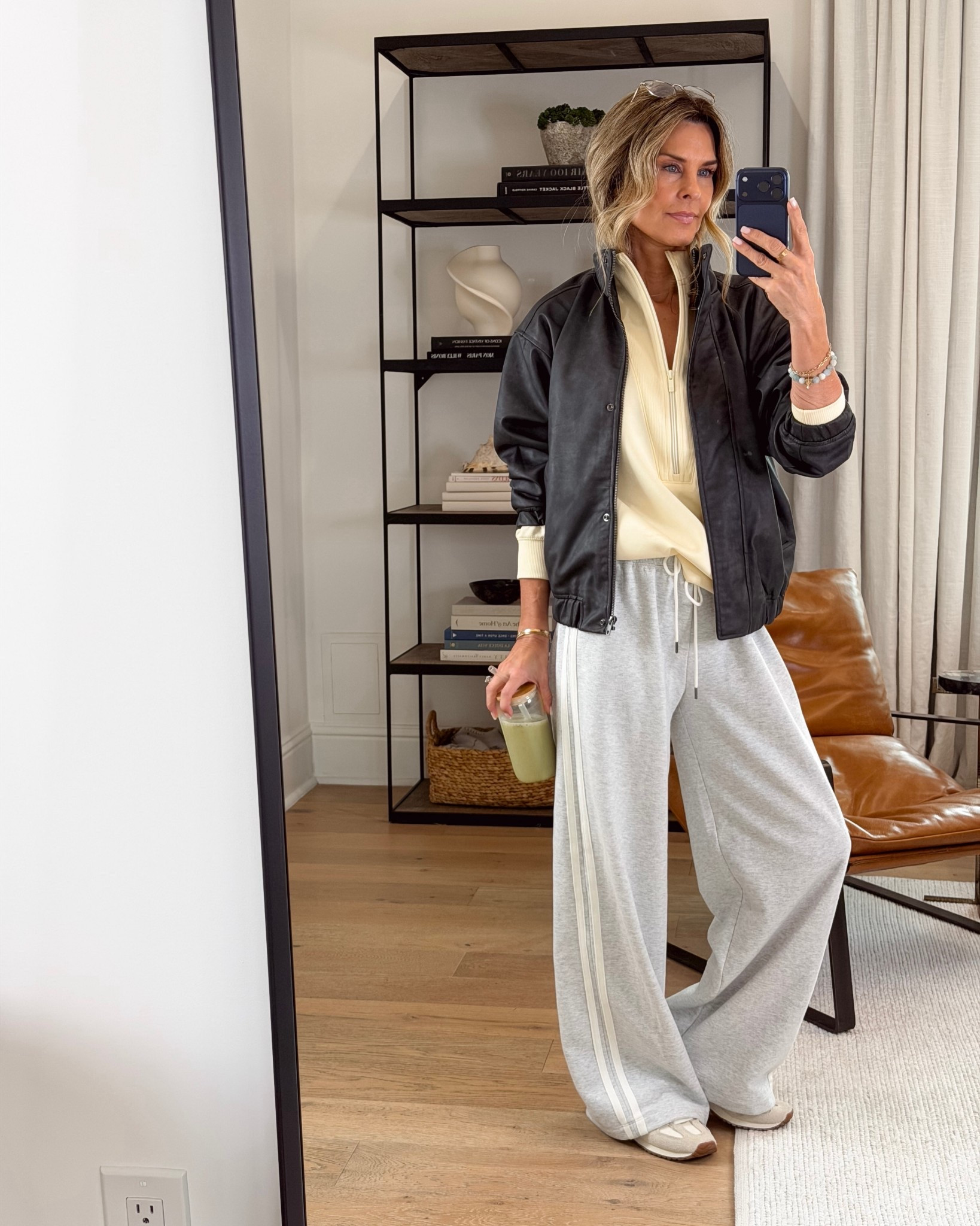 —Full Target look! 
I’m 5’6”
-Bomber sz XS 
-Sweatpant Sz XS
-Half Zip yellow top is so soft! 
-Pearl details Jewelry 


#LTKgrwm #LTKOver40 #LTKootd