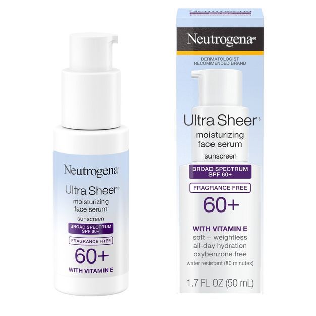 Neutrogena Ultra Sheer Moisturizing Sunscreen - SPF 60+ - 1.7oz | Target