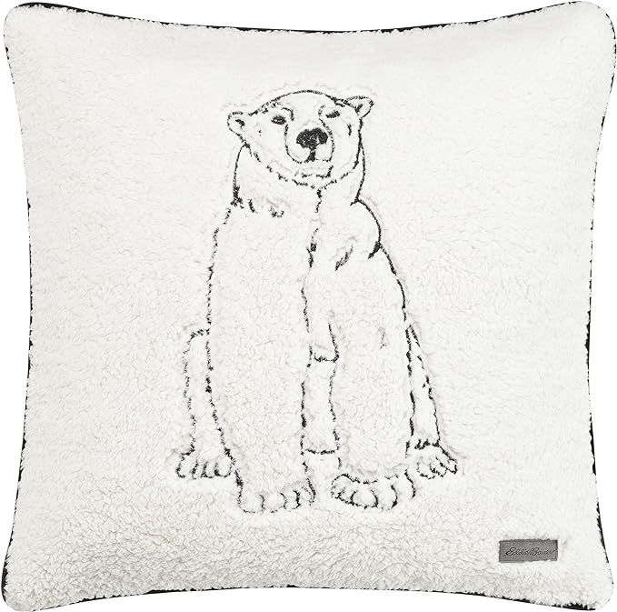 Eddie Bauer Home Throw Pillow with Zipper Closure, Perfect Home Decor for Bed or Sofa, 20" x 20",... | Amazon (US)