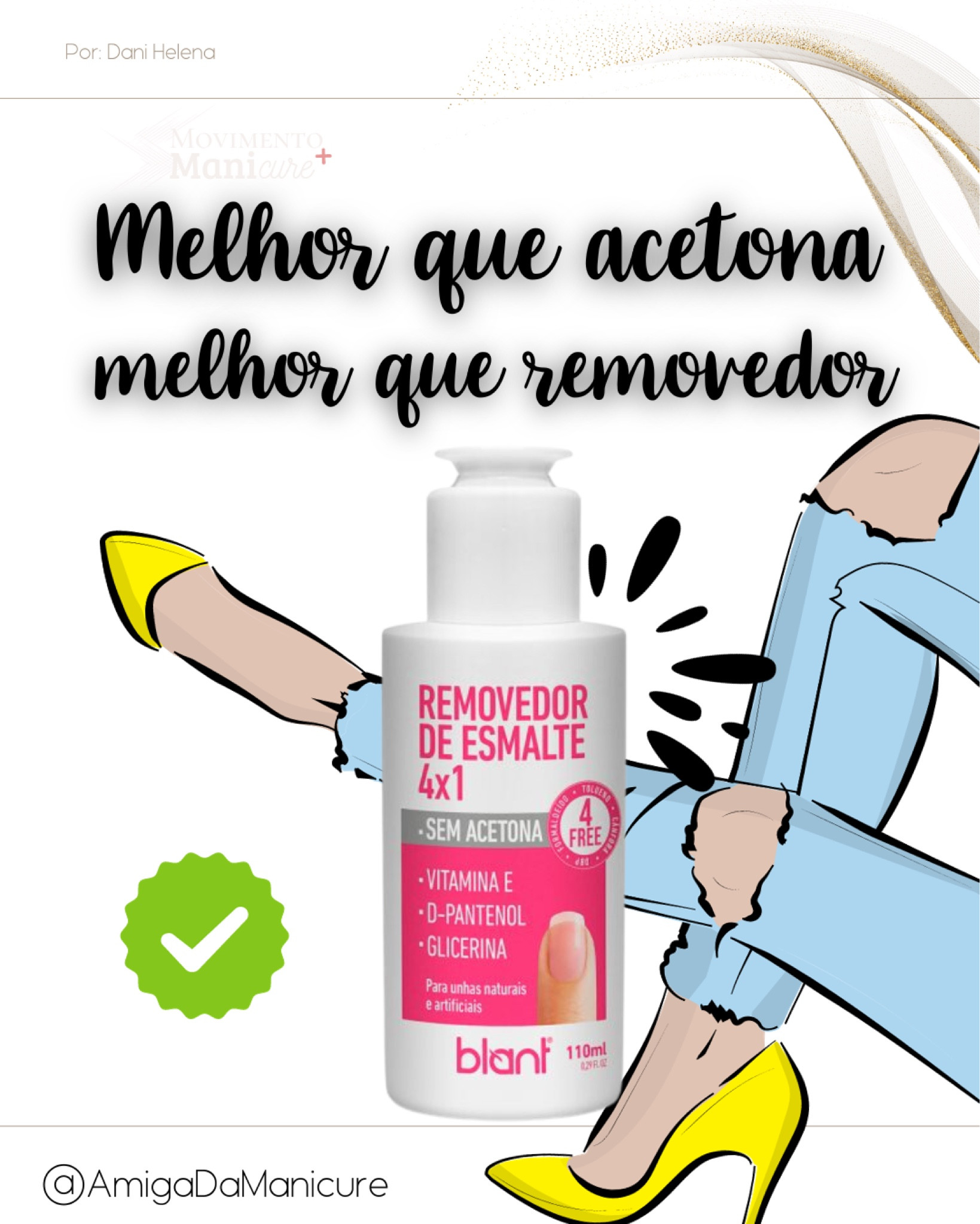 Nem removedor, nem acetona. Um produto muito melhor! O Removedor de esmaltes da Blant, limpa, hidrata, fortalece e vitaliza as unhas. Com agentes hidratantes e fortalecedores é a melHor escolha tanto para unhas naturais, quanto para unhas artificiais. 

#LTKbrasil #LTKbeauty