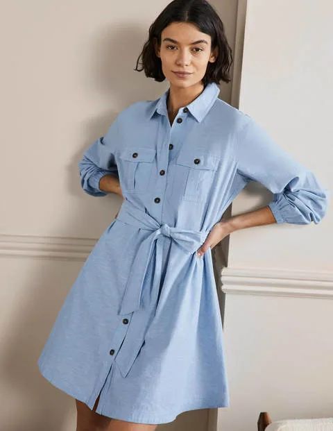 Fit and Flare Mini Shirt Dress | Boden (US)