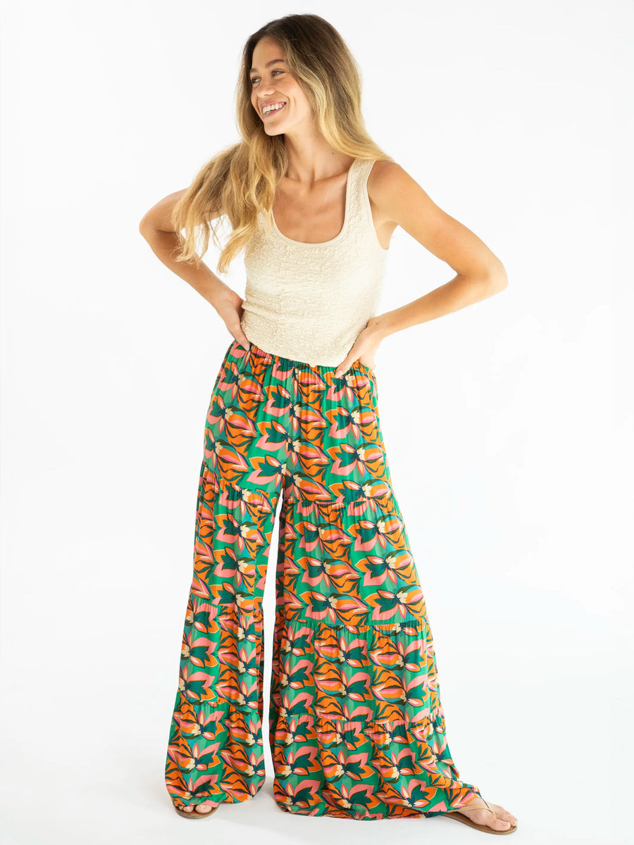 Patti Palazzo Pant - Tropical Floral | Natural Life