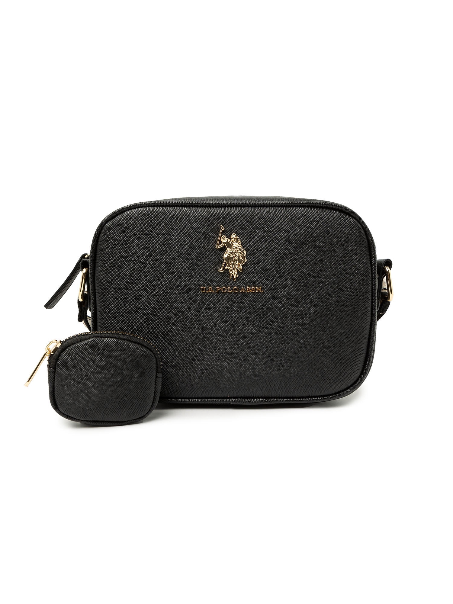 U.S. Polo Assn. Women's Signature Crossbody Bag, Black | Walmart (US)