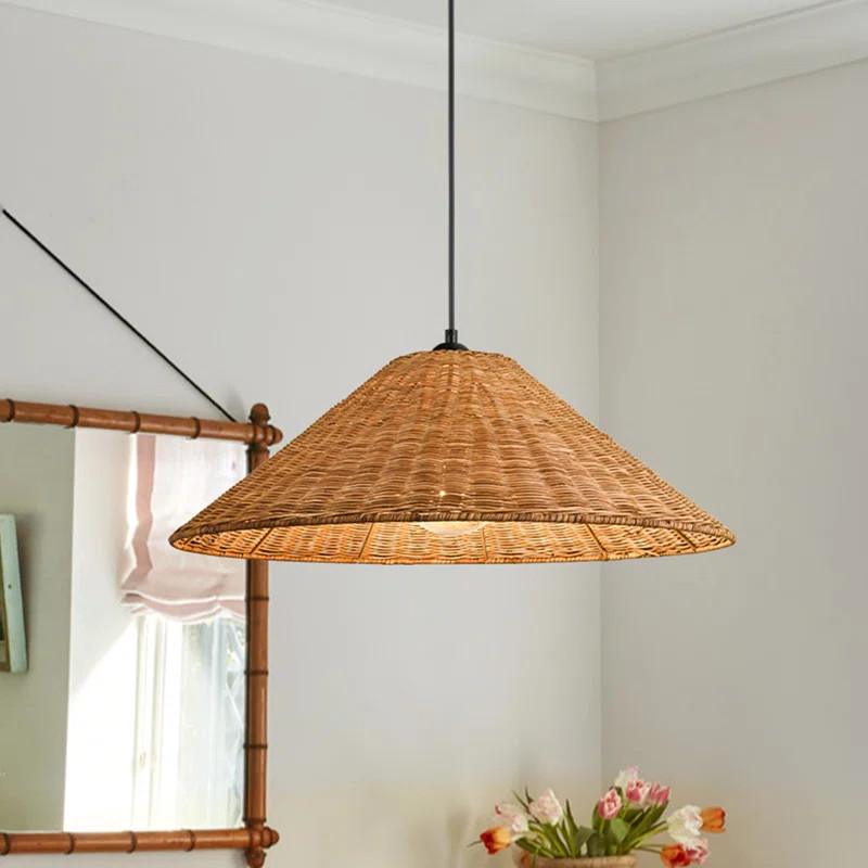 Aalayah 1 - Light Oversized Rattan Pendant | Wayfair North America