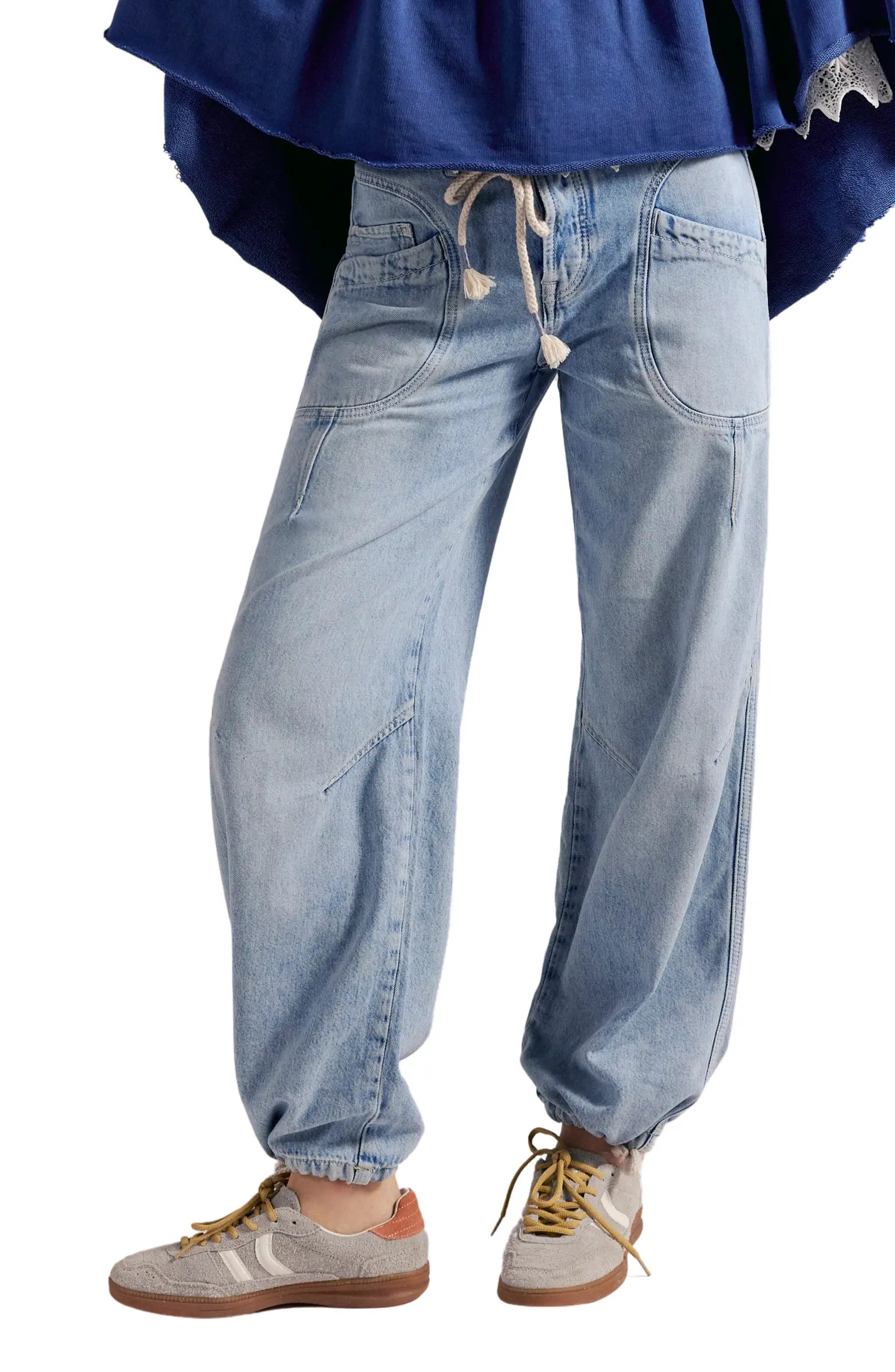 Love Language Mid Rise Drawstring Jogger Jeans | Nordstrom