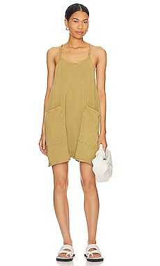 Free People x FP Movement Hot Shot Romper in Bright Forest from Revolve.com | Revolve Clothing (Global)