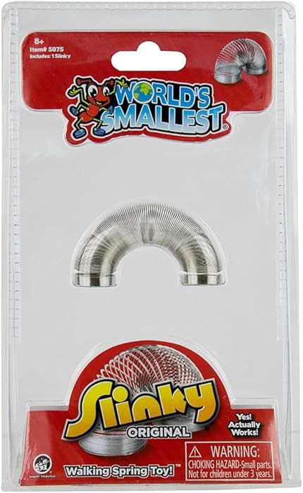 World's Smallest The Original Slinky Walking Spring Toy, Fidget Toy, Party Favors and Gifts, Toys... | Amazon (US)