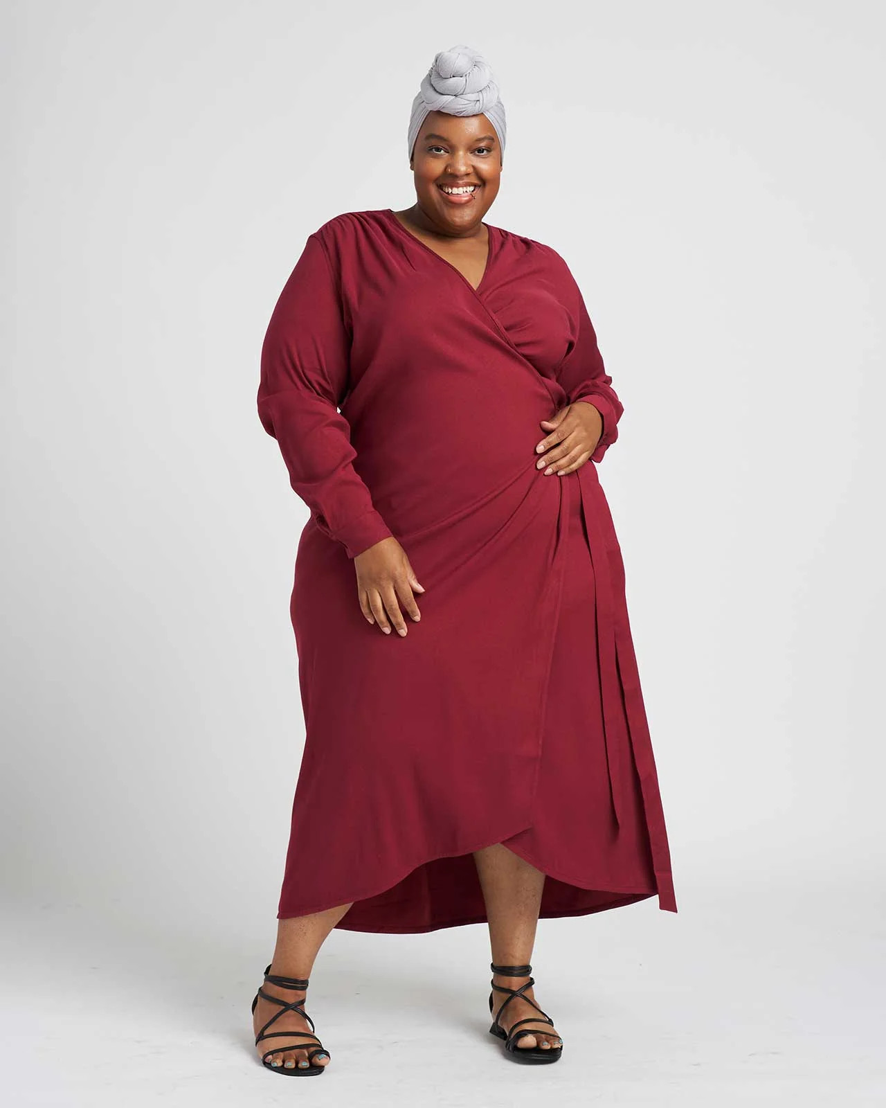 Rivers Wrap Dress - Currant | Universal Standard