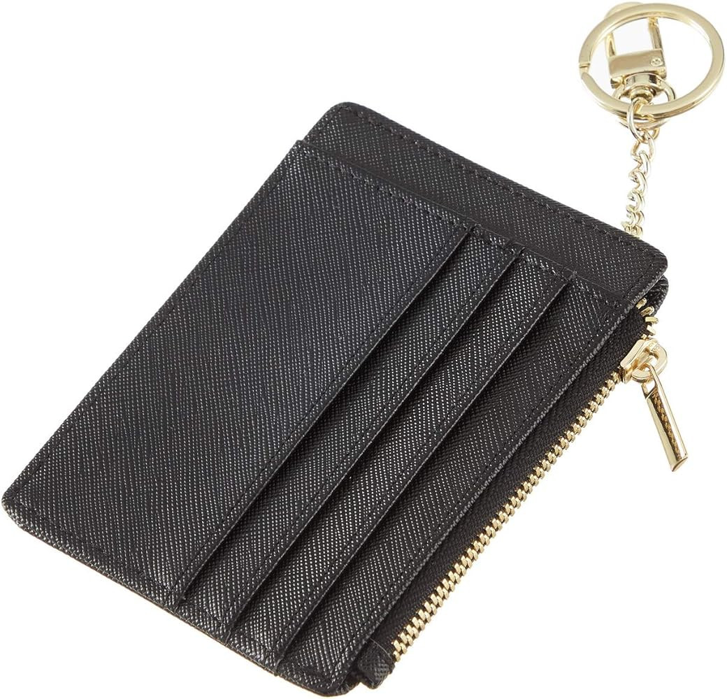 Sodsay Card Case Slim Front Pocket Wallet for Women Credit Card Holder with Keychain | Amazon (US)