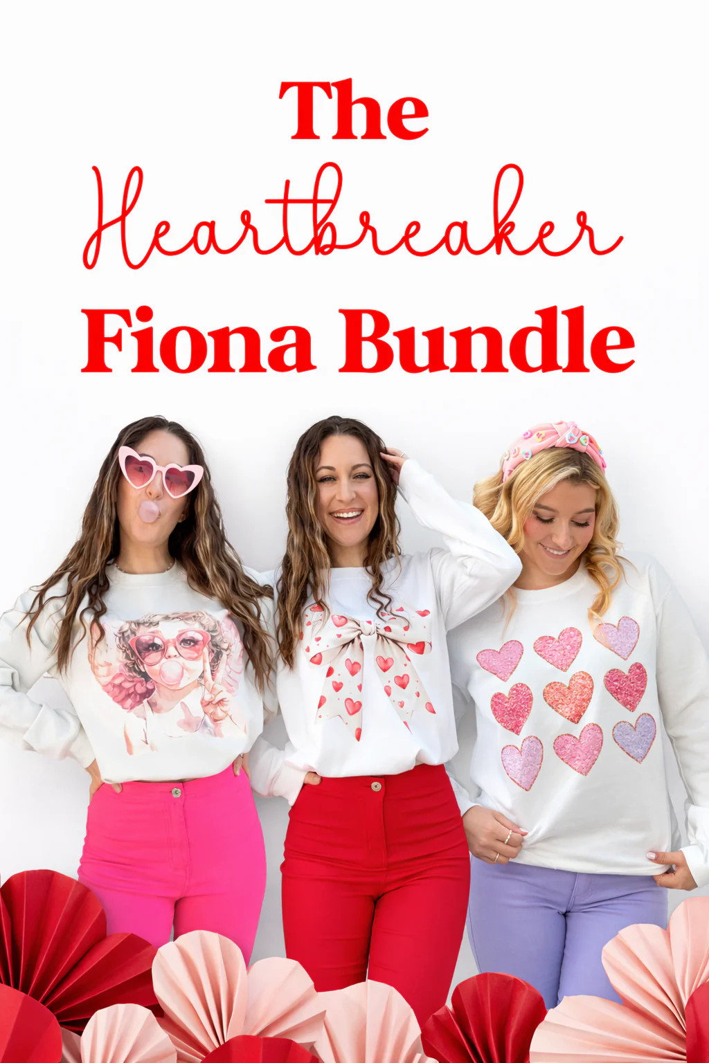 The Heartbreaker Flare Bundle (1 Flare + 1 Valentine Day Crewneck) | Willow Boutique