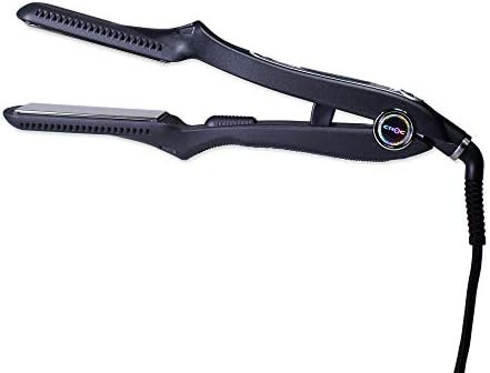 CROC Classic Nano-Titanium Flat Iron Black Hair Straightener | Silver Titanium Floating Plates, D... | Amazon (US)