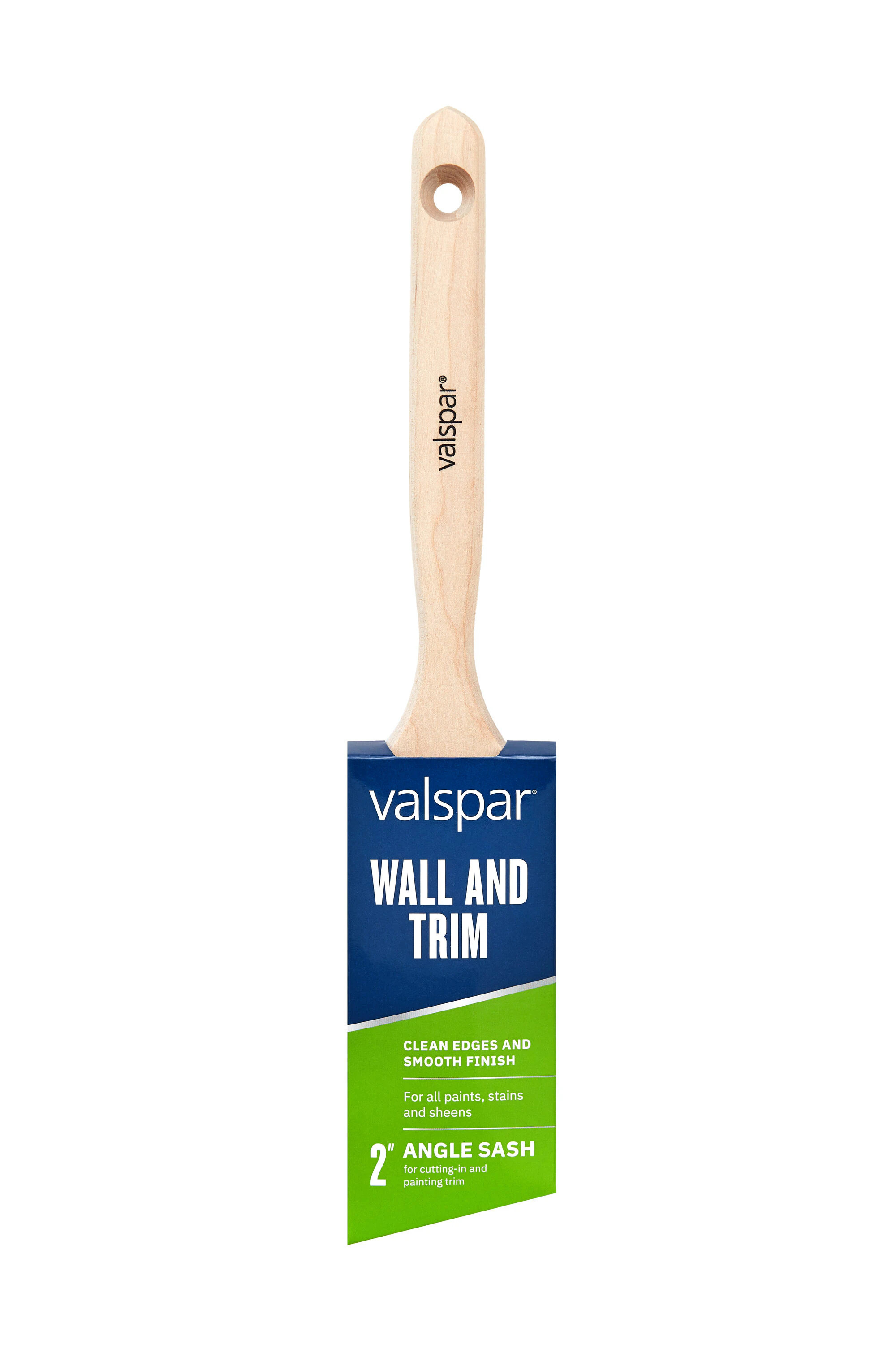 Valspar 2-in Reusable Natural Bristle Angle Paint Brush (General Purpose Brush) | 882540200 | Lowe's