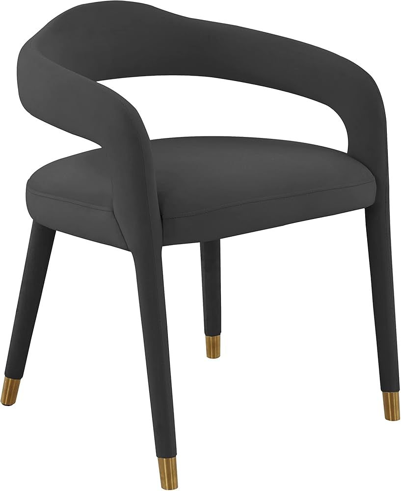 TOV Furniture Lucia Black Velvet Dining Chair | Amazon (US)