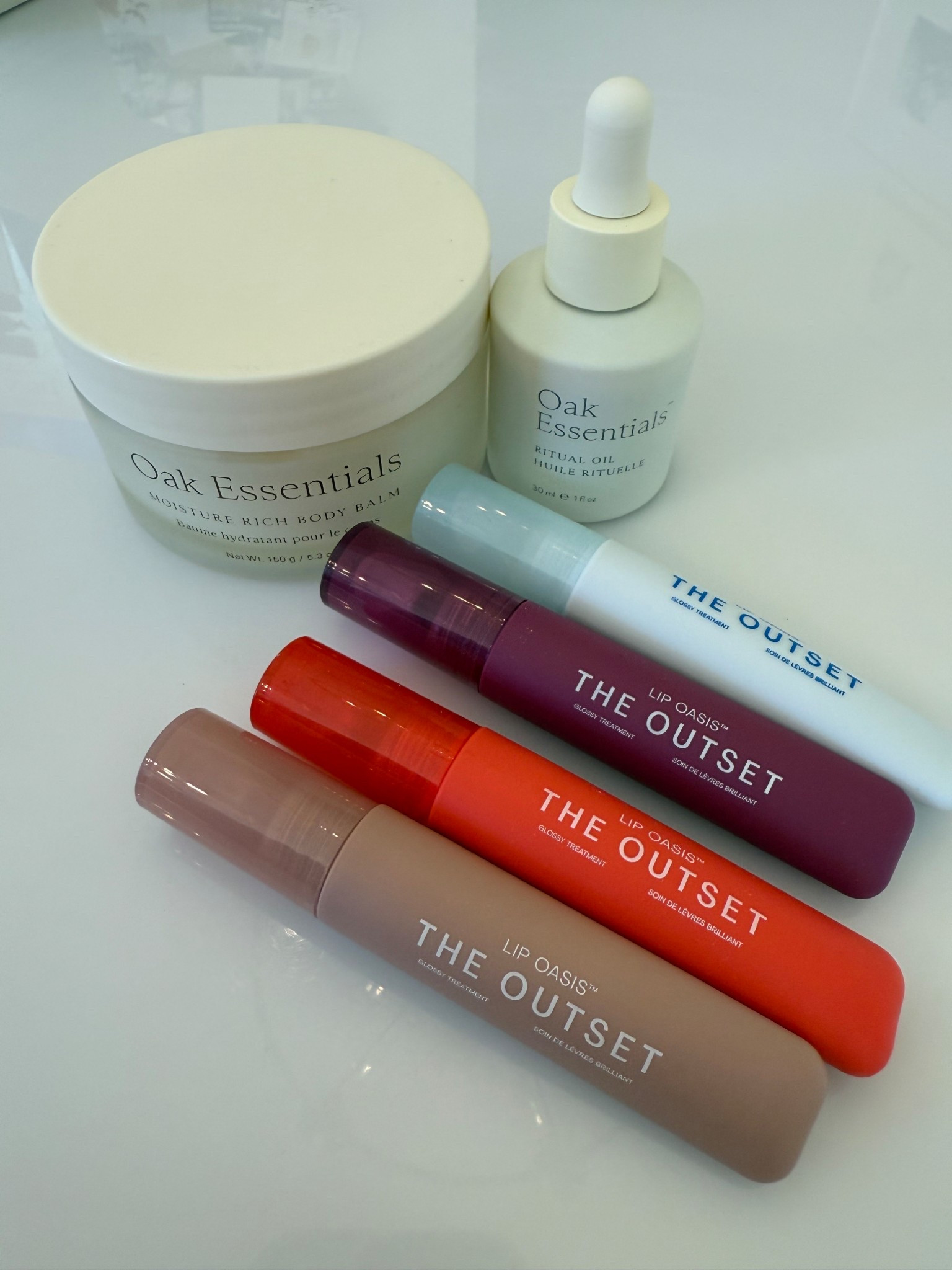 Sharing some of the PR I have received lately that I actually LOVEEE. The oak essentials body balm is so luxurious and awesome on the bump. Also love the ritual oil for a little glow. The outset lip oasis dune color has been my fave for a while so it’s fun to have clear gloss and all the other lip gloss colors! These would make great stocking stuffers and the oak essentials moisture rich body balm is a great gift for a pregnant friend 

#LTKBump #LTKBeauty #LTKFindsUnder100