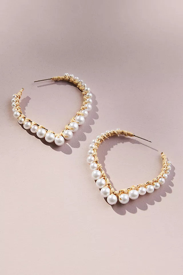 Pearl-Heart Goddess Earrings | Anthropologie (US)