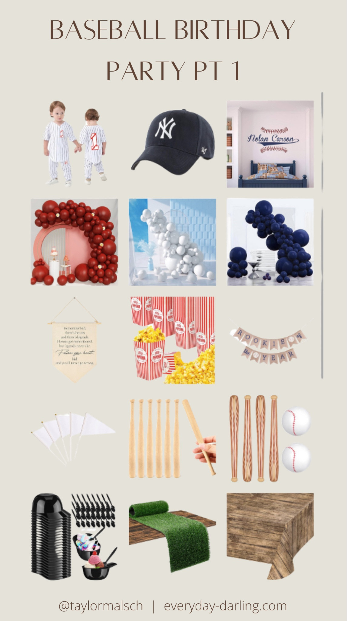 Rookie of the year first birthday party. Read more on everyday-darling.com 

#LTKkids #LTKbaby #LTKfamily