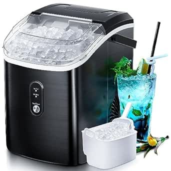 Nugget Countertop Ice Maker with Soft Chewable Pellet Ice, Pebble Portable Ice Machine, 34lbs Per... | Amazon (US)