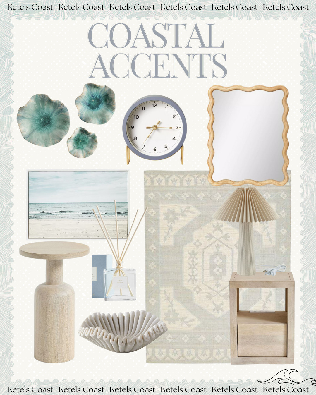 Coastal Home Accents!

Coastal Home | Light Blue Rug | Area Rugs | Nightstand | Coastal Home Decor | Ocean Wall Print | Ketels Coast | Ava Ketels | Blue and White Home | Coastal Living | Coastal Room Decor | Office Decor | Table Lamp | Coastal Scents | Luxury Scents | Serena & Lily | Pottery Barn Finds | Walmart Finds | Mirror | Clock | Diffuser

#LTKHome #LTKFindsUnder100 #LTKFamily #LTKSeasonal #LTKSaleAlert 

 #LTKFindsUnder50 #LTKStyleTip #LTKKids