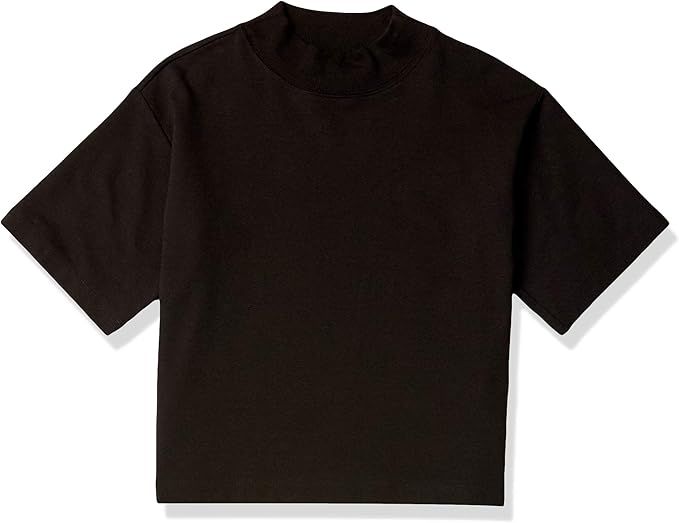 The Drop Women's Adeline Loose Short-Sleeve Mockneck Drop-Shoulder T-Shirt | Amazon (US)