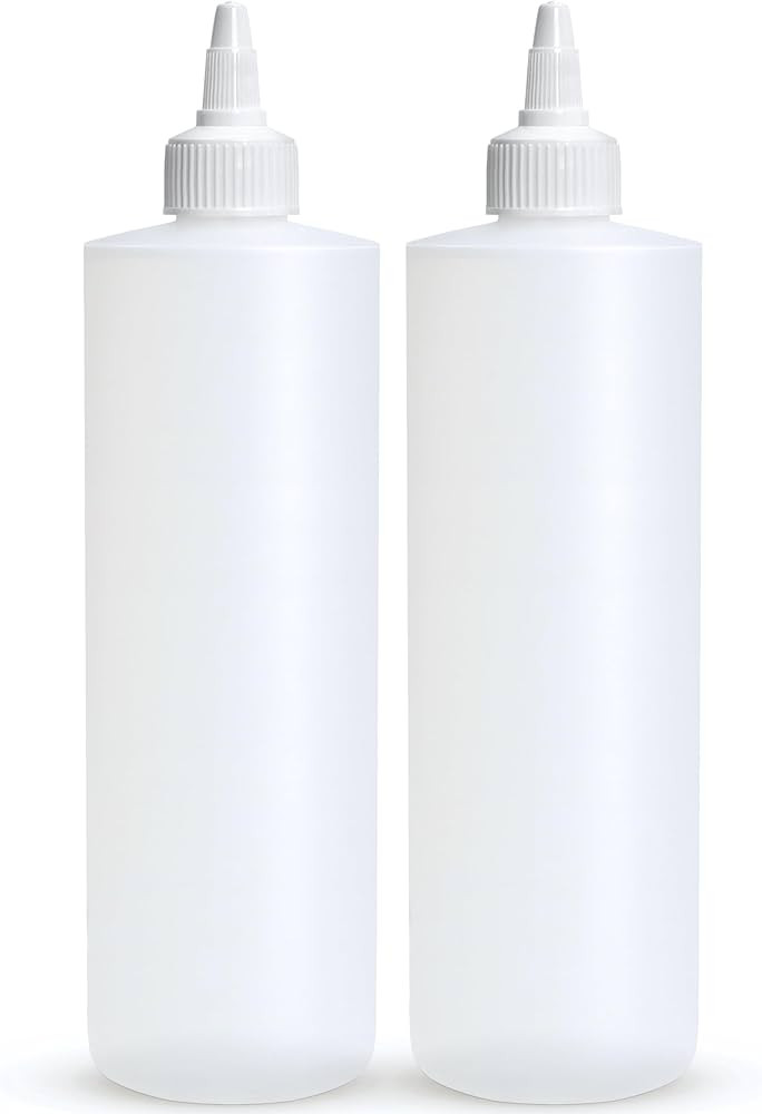BRIGHTFROM Condiment Squeeze Bottles, 16 OZ Empty Squirt Bottle with Twist Top Cap, Leak Proof - ... | Amazon (US)
