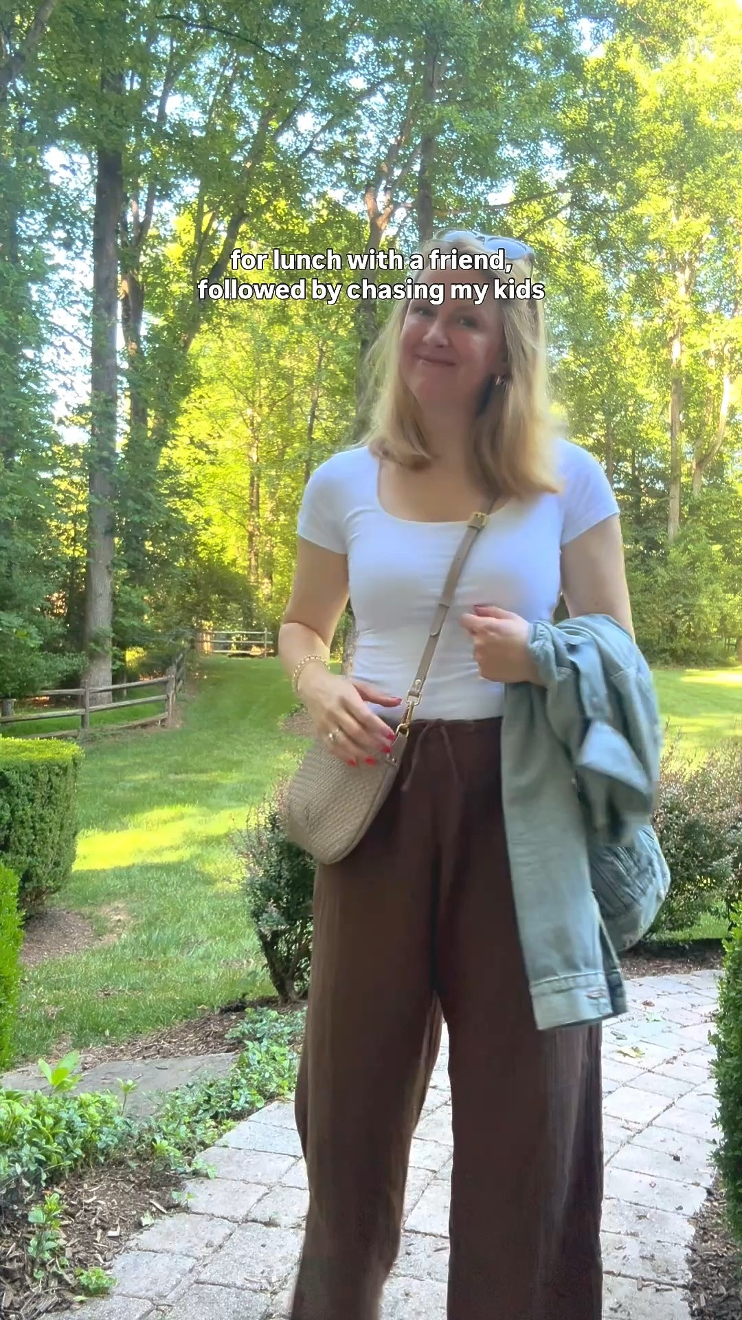 Summer outfit to wear on repeat, cute, easy and comfy!

Got my normal size in everything

#LTKdayinmylife #LTKootd #LTKmomlife
