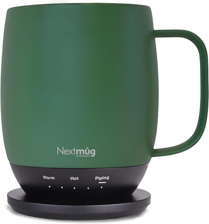 Nextmug - Temperature-Controlled, Self-Heating Coffee Mug (Sage - 14 oz.) | Amazon (US)