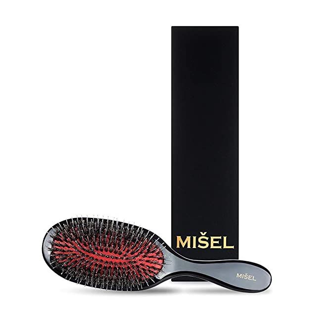 Professional Styling Boar Bristle Hair Brush for Women Men and Kids. Best Detangler for Hair Exte... | Amazon (US)