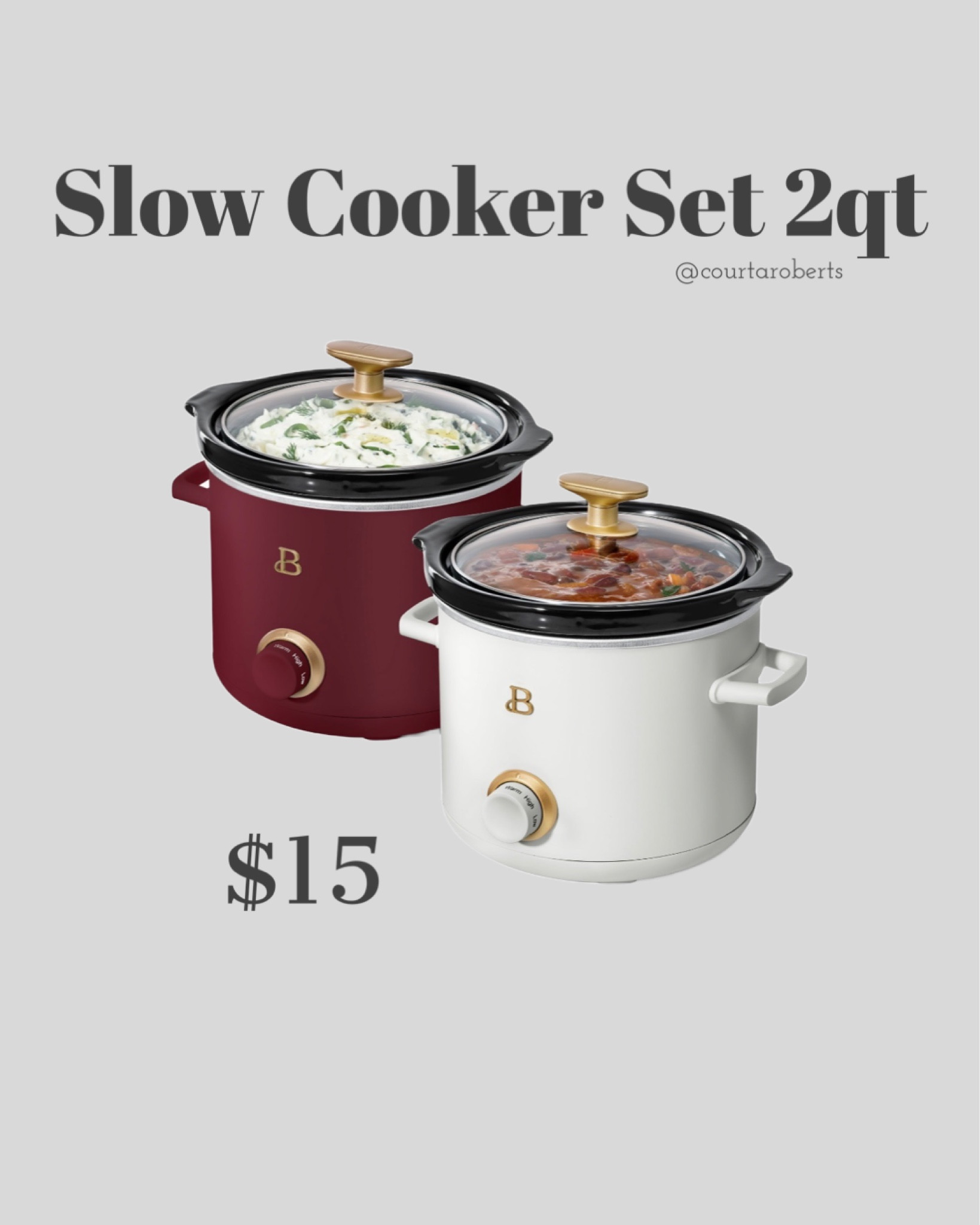 Sale on the cutest crock pot set! 

Christmas sale thanksgiving must have house warming gift ideas wedding sister friend mother kitchen appliances mini 

#LTKsalealert #LTKGiftGuide #LTKfindsunder50