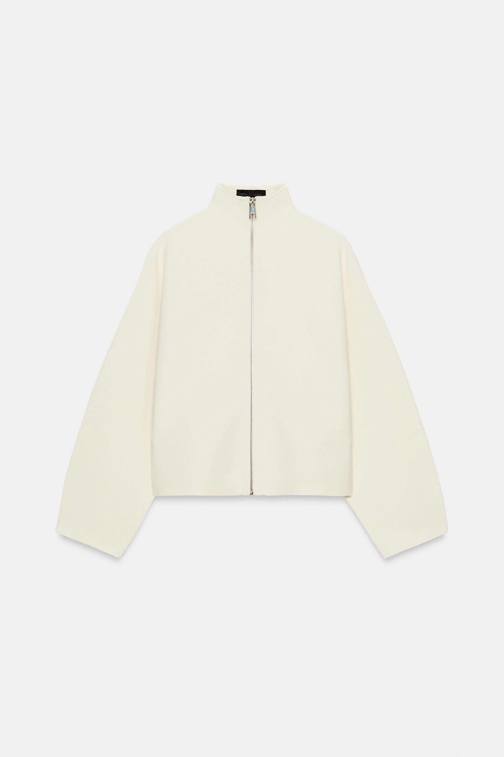 ZIPPER KNIT CARDIGAN | Zara US