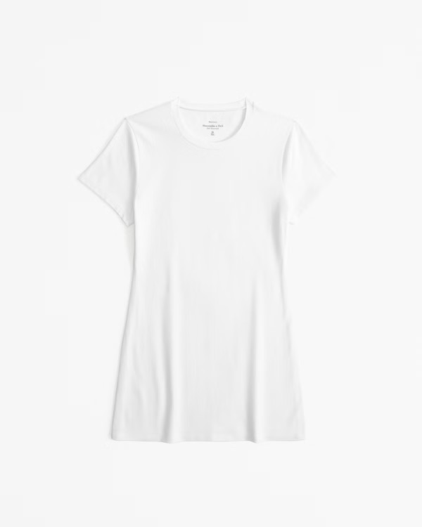 Women's Maternity Short-Sleeve Cotton-Blend Seamless Fabric Tee | Women's Tops | Abercrombie.com | Abercrombie & Fitch (US)
