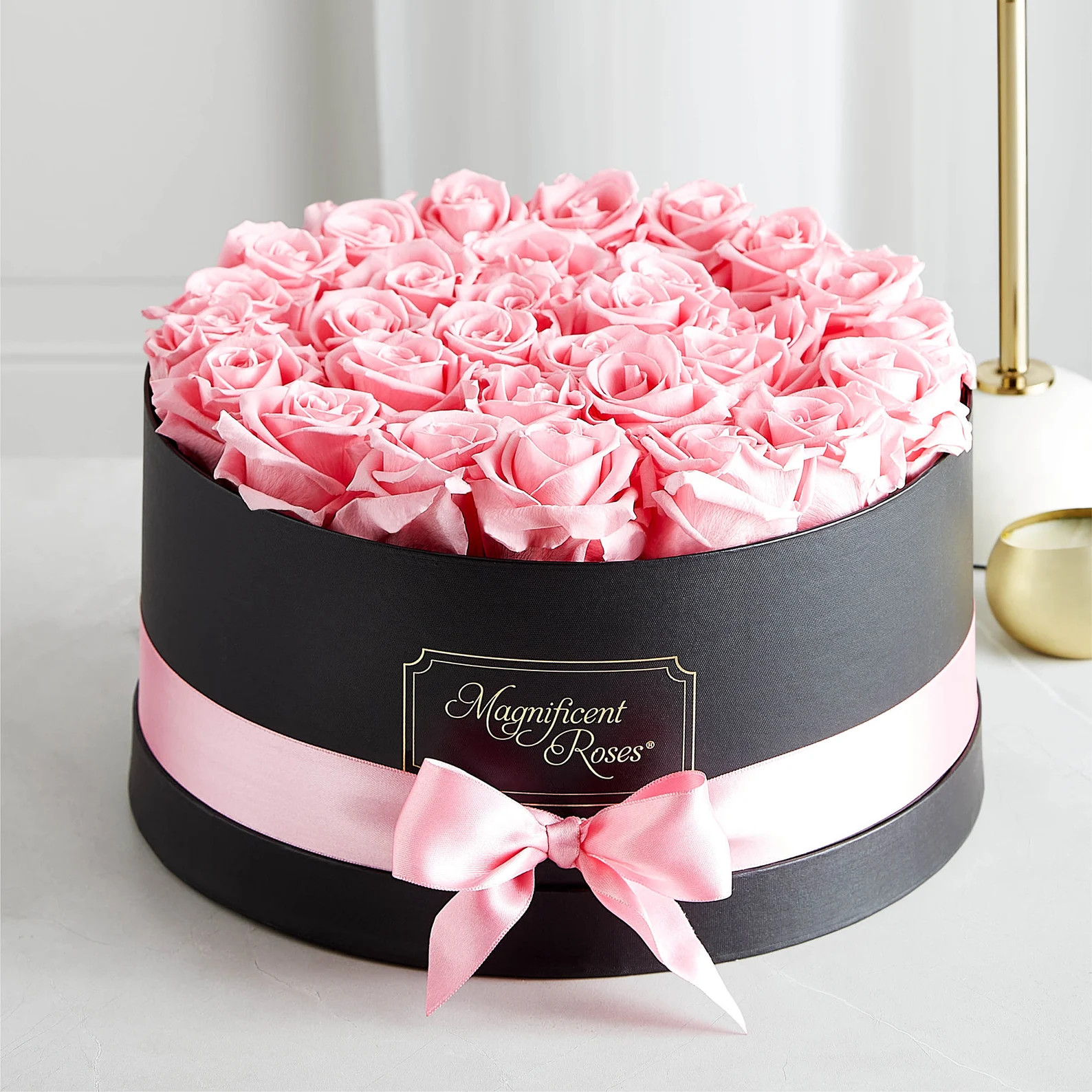 Magnificent Roses® Preserved Pink Roses, Custom Bouquet, Bouquet of Flowers, Dozen Roses, Gift f... | Etsy (US)