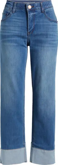 'Ab'Solution High Waist Cuff Hem Jeans | Nordstrom